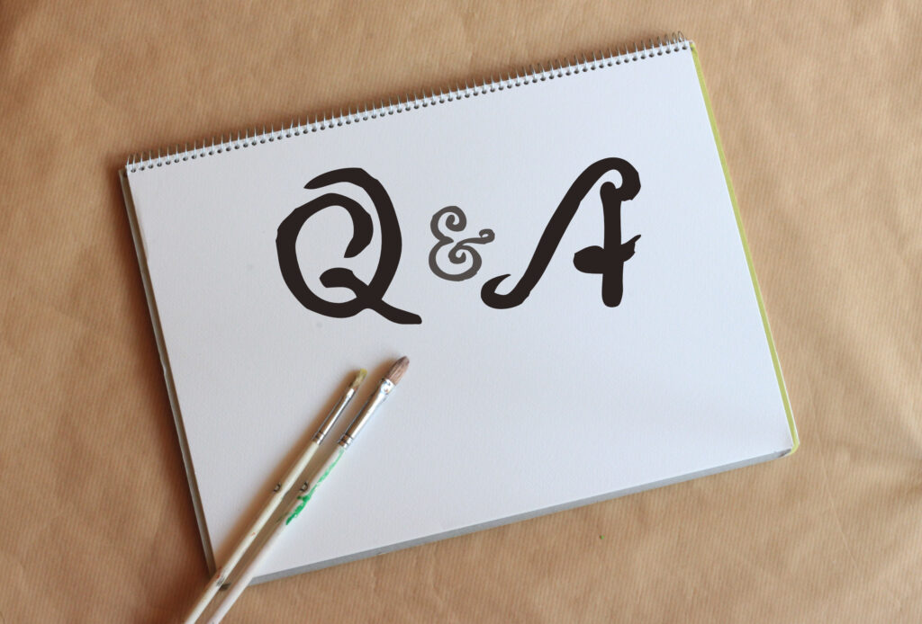 Q&Aと書かれた画用紙

